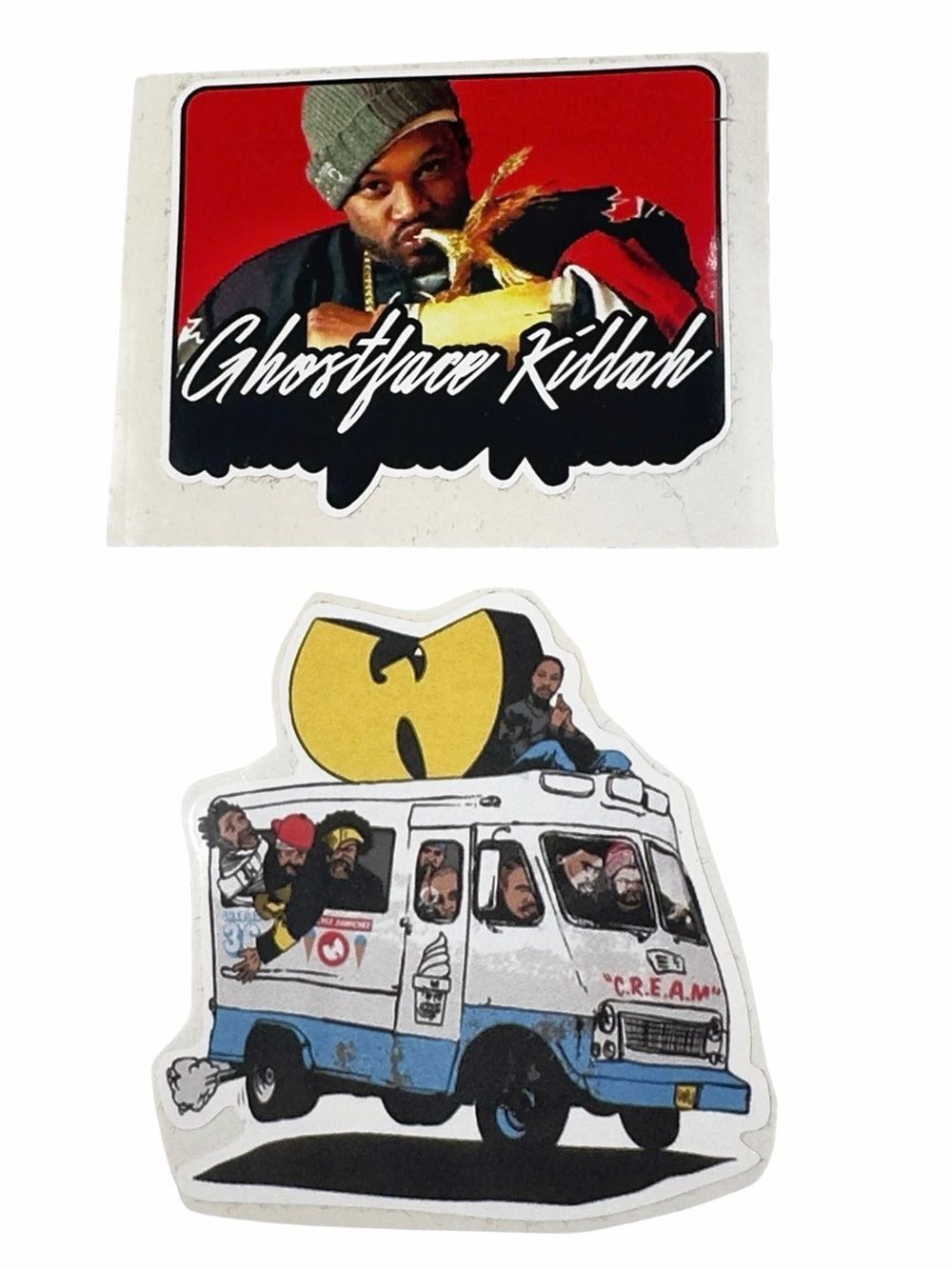 Wu-Tang Clan Ice Cream Truck Ghostface Killah Lot Of 2 Authentic HipHop Stickers